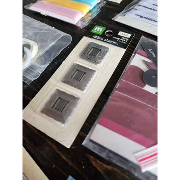 LOT - Journal Scrapbook Embellishments Ribbon & Accessories Retired New #26 - Picture 13 of 16